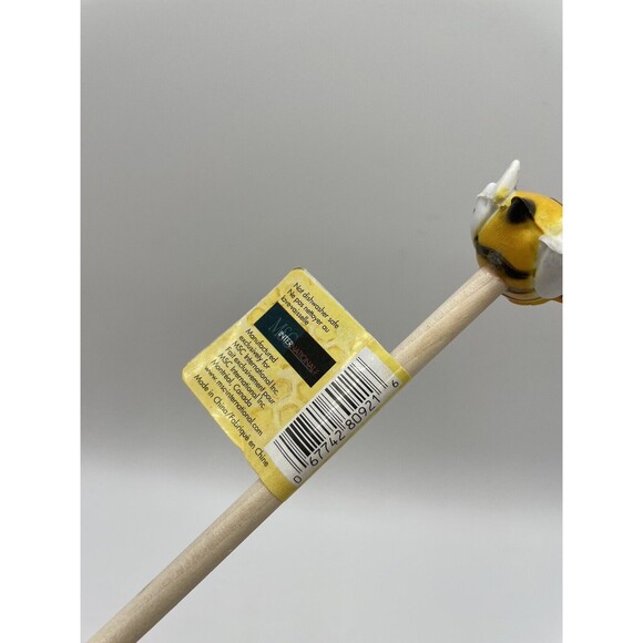 The Lifestyles Collection Bee Honey Dipper Beehive Holder + 10 Wood Dippers Bsh - Picture 12 of 16